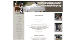 Desktop Screenshot of kankaanpaanseudunkennelyhdistys.fi